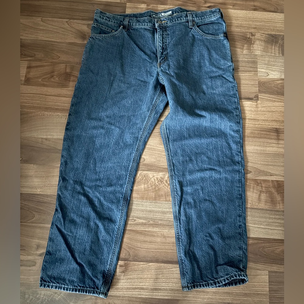 Carhartt Relaxed Fit Flannel Lined Jeans Mens 40x30 Blue Denim Workwear